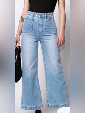 ROLLA'S sailor Light Blue High-Rise Wide Leg Jeans